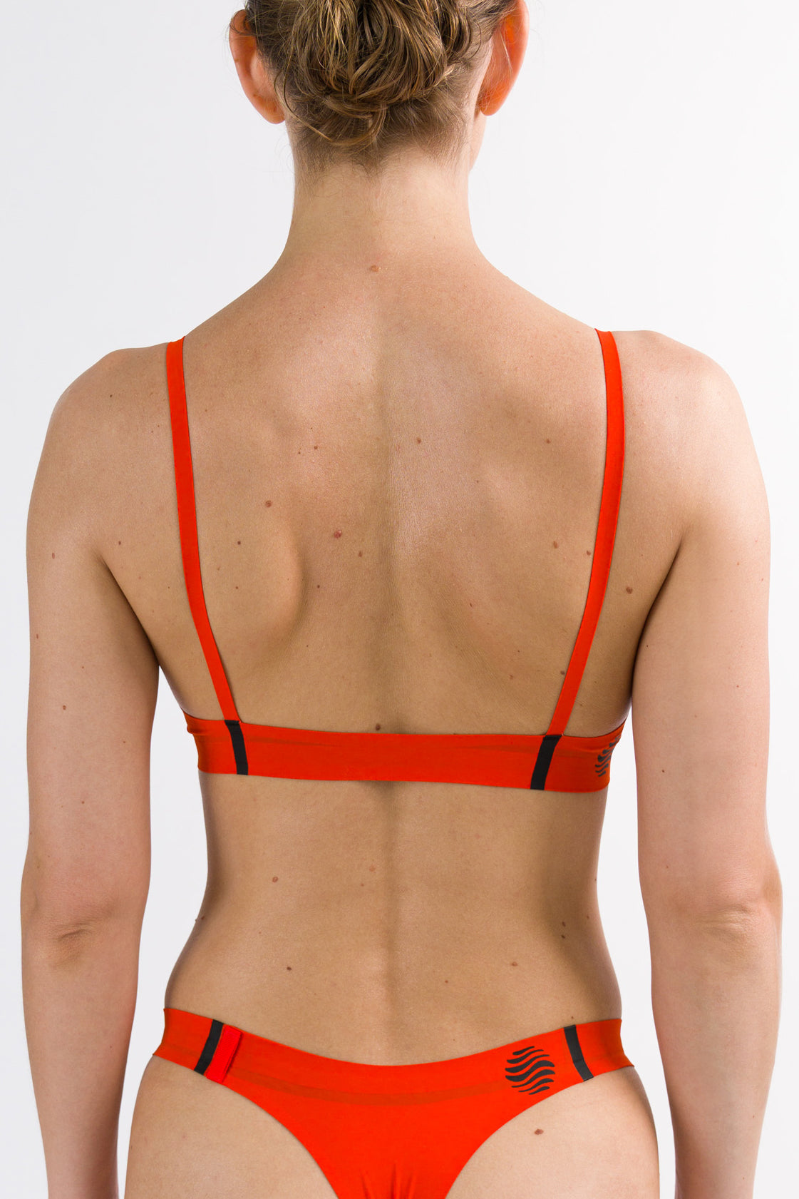 Coast Orange Triangle Bikini Top 03 Back